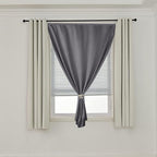 AJAZZ 100% Window Blinds Blackout Portable Blackout Curtains Adhesive Curtains - Image 7