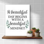 Motivational Eucalyptus Wall Art Decor, Inspirational Green Botanical Pictures - Image 4