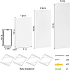 YGEOMER Floating Shelves for Wall, Different Sizes White Wall Shelves for - Image 3