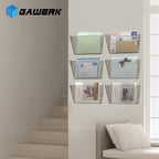 Gawerk Clear Acrylic Single Pocket, Plastic Hanging Wall Mount File Holder - Image 6