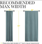 NICETOWN Greyish Blue Blackout Curtains Panels - Image 7