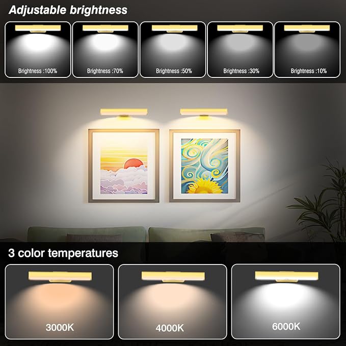 4Pack Wireless Picture Light - Image 2