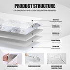 Chejiaye Thick 10pcs Marble Peel and Stick Backsplash Surface Waterproof Wall - Image 5