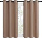 NICETOWN Small Window Kitchen Blackout Curtains, Thermal Insulated Solid - Image 2