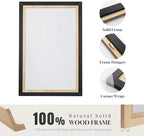Large Framed Black and White Abstract Wall Art - Image 6