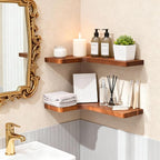 Floating Corner Shelves, Wall Shelf Set of 2, Shelves - Image 7