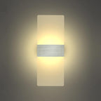 KICAAO Wall Sconces, Modern Wall Sconce Plug in 10W 6000K Cool White Acrylic - Image 2