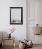 AAZZKANG Black Mirrors for Wall Rectangle Wood Framed Large 20"x16" Decorative - Image 5