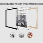 Vintage Newspaper Black Framed Wall Art Trendy Black and White Aesthetic - Image 3