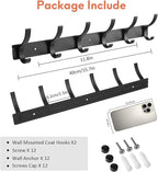 Optish Coat Rack Wall Mount, Coat Hook Wall Mount, Wall Hooks - Image 2