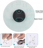 Silent Wall Clocks for Bathroom, Rustic Style Waterproof Glass Wall Clock for - Image 9