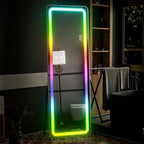 Koonmi Full Length Mirror with LED Lights, RGB Color Changing Lights, 7 Dynamic - Image 7