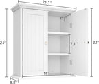 ChooChoo Bathroom Wall Cabinet Set of 2, Over The Toilet Space Saver Storage - Image 3