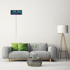 LED Digital Wall Clock with Dynamic RGB Display, Big Digits, Auto-Brightness - Image 8