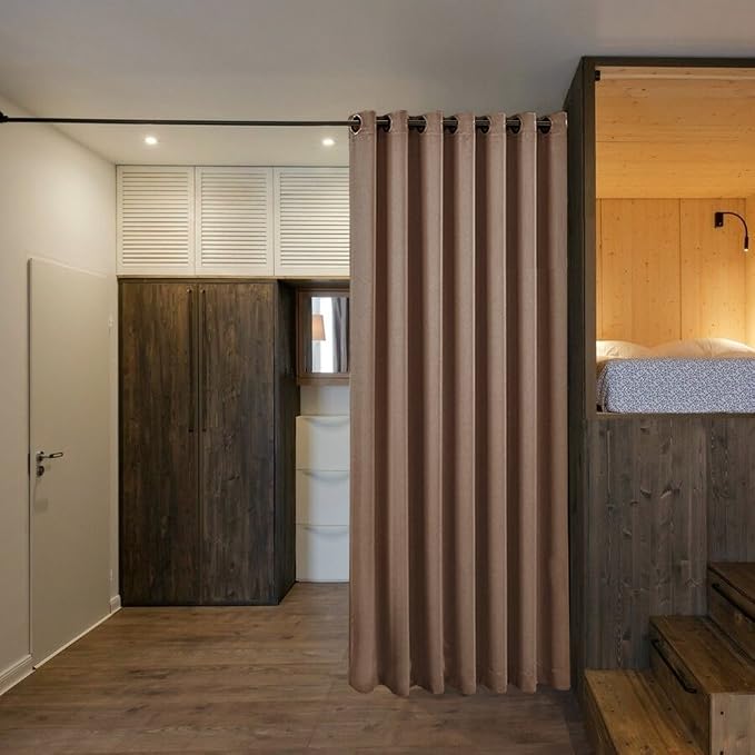 NICETOWN Privacy Room Divider Curtain Screen Partitions, Sound Blocking - Image 2