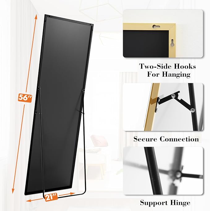 DUMOS Full Length Mirror 21"x 56" - Image 6
