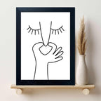 Funny Bathroom Wall Decor Black and White Bathroom Wall Art Framed Toliet Art - Image 9