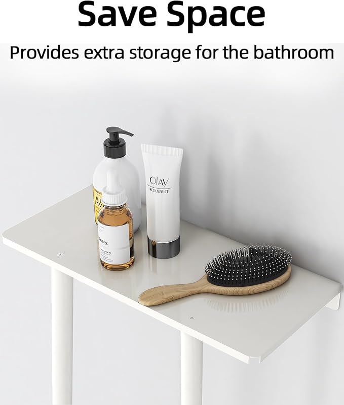 STWWO Wall Towel Rack for Rolled Towels, Towel Storage for Small Bathroom Can - Image 4