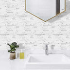 AULIGET 20 Sheets Faux Stone Peel and Stick Backsplash - Image 5