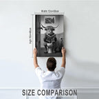 DIHSIEG Inspirational Canvas Wall Art funny bathroom wall art Print Poster - Image 2