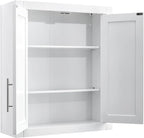 Crosley Furniture Savannah Wall Mounted Bathroom Storage Medicine Cabinet - Image 5