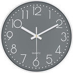 Wall Clock, Silent Wall Clocks Battery Operated 10 Inch Modern Non Ticking by MABPEDO