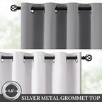 Yakamok 100% Blackout Curtain Panels 84 inches Cold and Light Blocking Drapes - Image 2