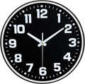 Modern Silent Wall Clock, 12 Inch Non-Ticking Battery Operated Clock, Round by MABPEDO