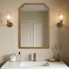 WallBeyond 24" x 36" Natural Wood Mirror by WallBeyond