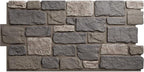EverStone Cobblestone Faux Stone Panel, Midnight Granite Color by EkenaMillwork