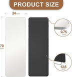 Delma Full Length Mirror, Wall Mounted, Freestanding or Leaning, Rounded - Image 2