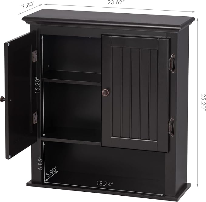UTEX Bathroom Wall Cabinet, Bathroom Medicine Cabinet - Image 3