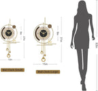 Modern Wall Clock for Living Room, Large Gold Decorative Wall Clock - Image 3