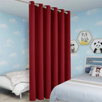 BONZER Wide Room Divider Blackout Curtain Total Privacy Wall Room Darkening - Image 5
