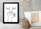 Funny Bathroom Wall Decor Black and White Bathroom Wall Art Framed Toliet Art - Image 4