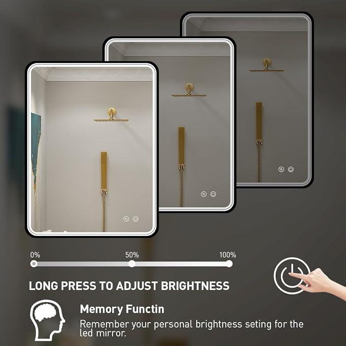 32x24 Inch LED Bathroom Mirror - Image 5