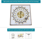 26.4 Inch Gold Large Wall Clock - Image 6