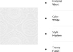 Manhattan Comfort Carter Series Vinyl Textured Paintable Floral Scroll Boarded - Image 4