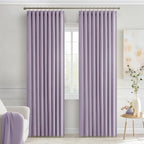 MIULEE Lilac Back Tab Blackout Curtains 84 Inch Length 2 Panels Set - Image 9