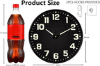 Glow in The Dark Wall Clock Non Ticking, 10 inch Silent Wall Clocks Battery - Image 3