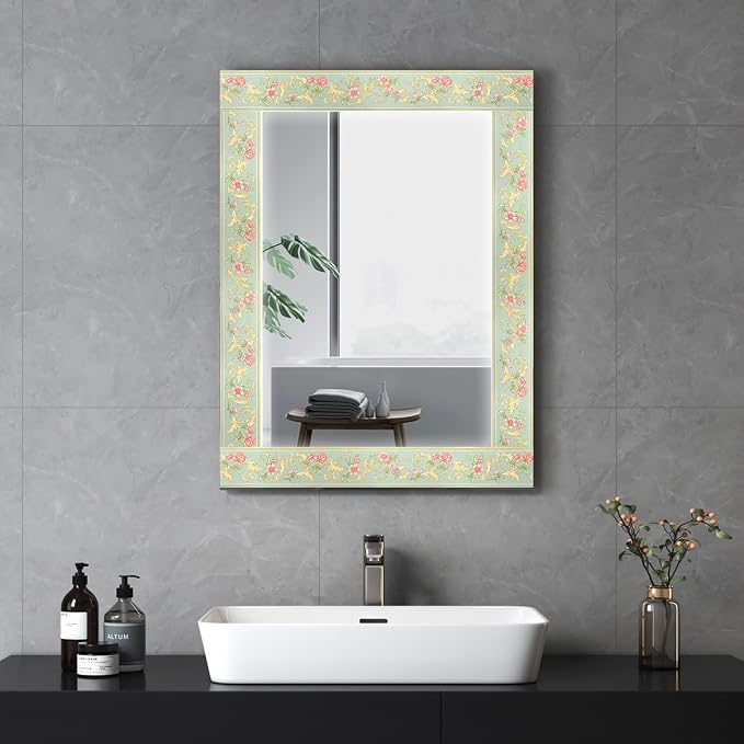AbaBoorty 394"X4.1" Green Floral Wallpaper Border Decor Peel and Stick Wall - Image 3