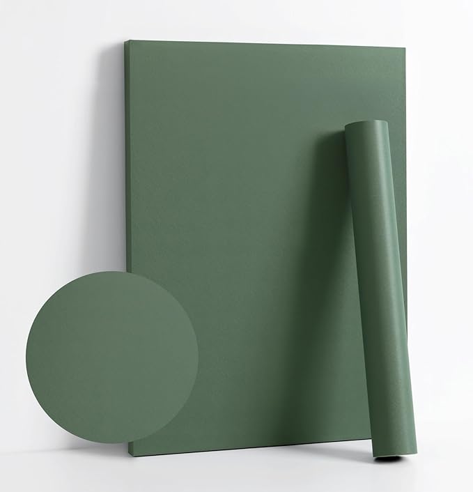 Dimoon 78.7''x17.7'' Green Peel and Stick Wallpaper Contact Paper Modern Self by DIYYOURMOON