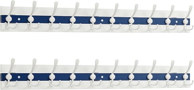SKOLOO Coastal Coat Rack Wall Mount-38-1/8 Beach House Entryway Wooden Coat Hook by SKOLOO