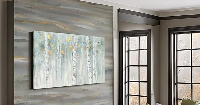Yihui Arts Birch Tree Canvas Wall Art - Image 4