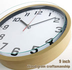 SIN&MI Wall Clock 9 Inch Battery Operated Silent Non-Ticking Wall Clock Modern - Image 4