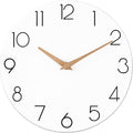 cicininc Wall Clock, 16 Inch Wooden Battery Operated Wall Clocks Silent by CICININCOfficial