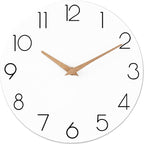 cicininc Wall Clock, 16 Inch Wooden Battery Operated Wall Clocks Silent by CICININCOfficial