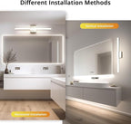 Combuh Lights for Bathroom Vanity Fixtures Above Mirror Soft Shadow Free Wall - Image 2