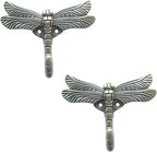 2pcs Dragonfly Coat Hooks Decorative Creativity Wall Mounted Hanger Hook by Geenite
