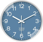 XNM Modern Blue Wall Clocks Battery Operated 10 Inch Classic Analog Clock by XNMwallclock